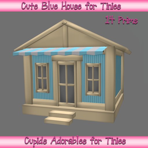 Second Life Marketplace *CUPIDS* Adorables Tiny House in Blue